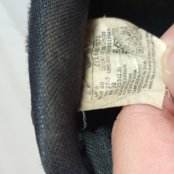 Nike Womens Air Force 1 Sneakers Sz 8.5 Black Chunky Low White Athletic Comfy - Picture 9 of 9